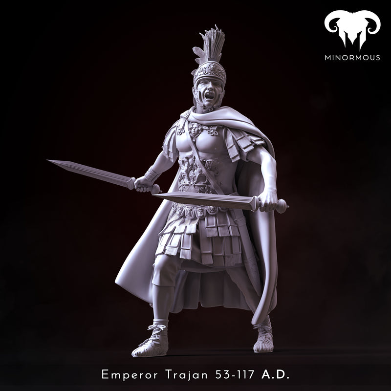 Figure - Roman Emperor Trajan 98 to 117 AD. The Sword of Rome!