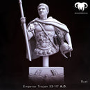 Bust - Roman Emperor Trajan 98 to 117 AD. Conquering the World!