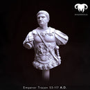 Bust - Roman Emperor Trajan 98 to 117 AD. Conquering the World!