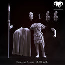 Figure - Roman Emperor Trajan 98 to 117 AD. Conquering the World!