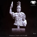 Bust - Roman Emperor Trajan 98 to 117 AD. From Soldier to Emperor!