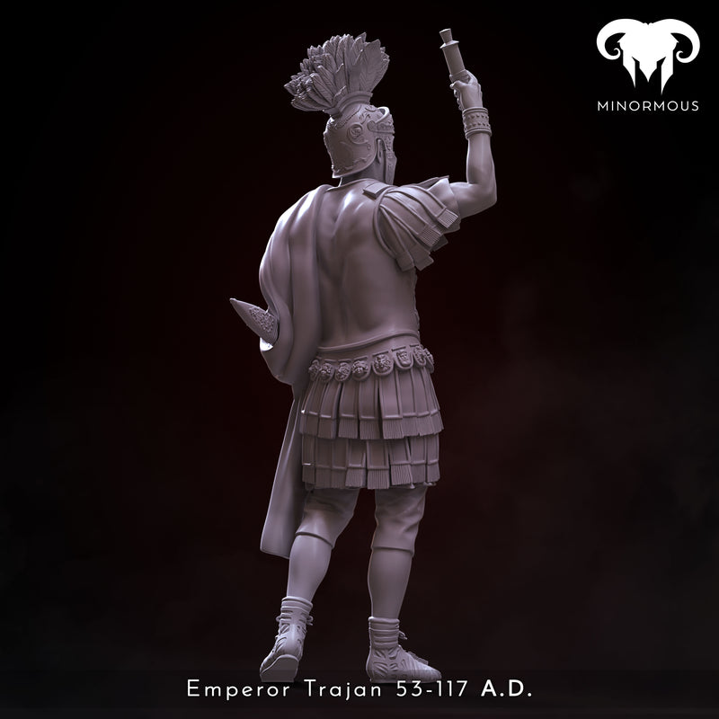 Figure - Roman Emperor Trajan 98 to 117 AD. From Soldier to Emperor!