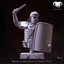 Bust - Roman Legionnaire 1st-2nd C. A.D. Rome's Unyielding Guardian!