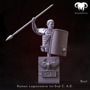 Bust - Roman Legionnaire 1st-2nd C. A.D. Rome's Unyielding Guardian!