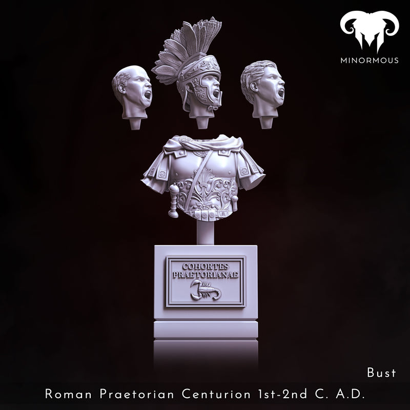Bust - Roman Praetorian Centurion 1st-2nd C. A.D. In Command!