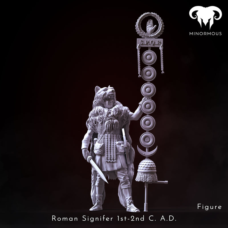 Figure - Roman Signifer 1st-2nd C. A.D. Standard of Honor!