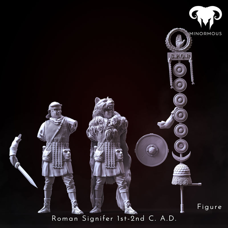 Figure - Roman Signifer 1st-2nd C. A.D. Standard of Honor!