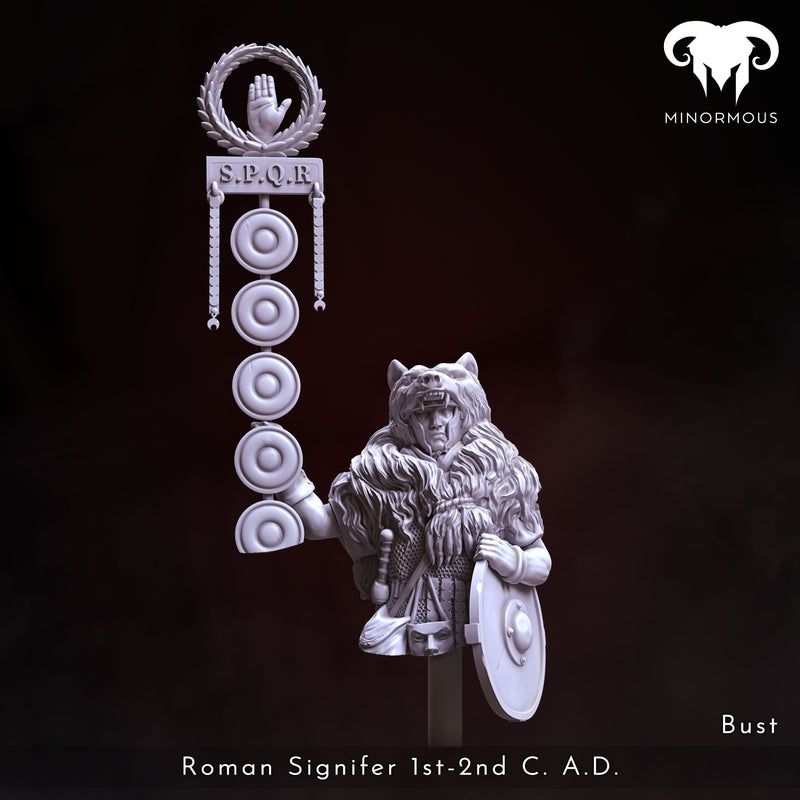 Bust - Roman Signifer 1st-2nd C. A.D. Symbol of Power!