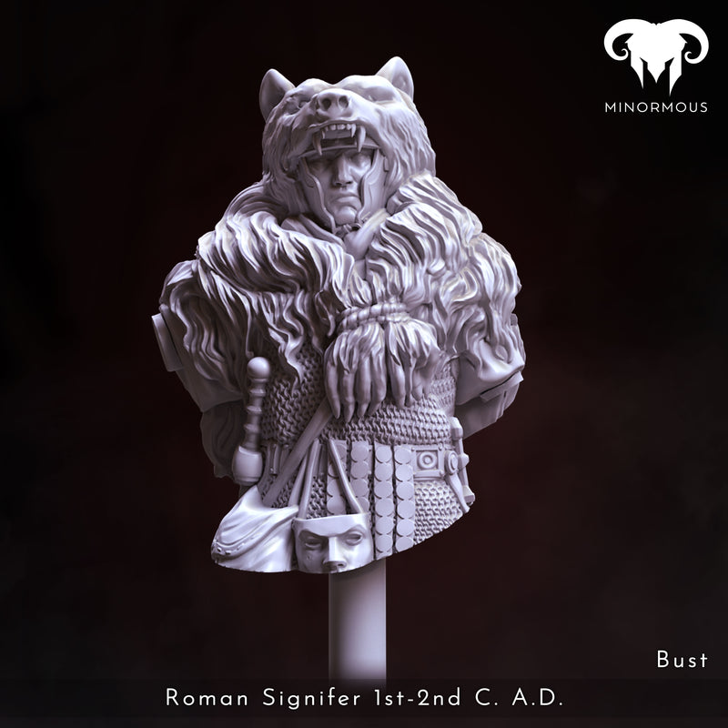 Bust - Roman Signifer 1st-2nd C. A.D. Symbol of Power!