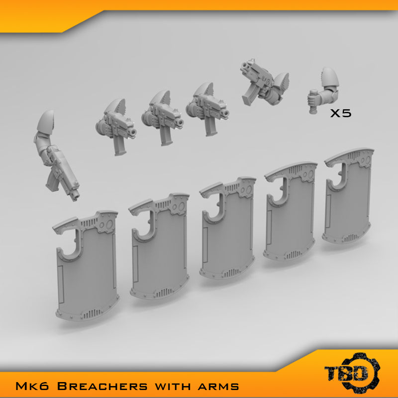 Mk6 Breacher Shield and Arm set X5 - Only-Games
