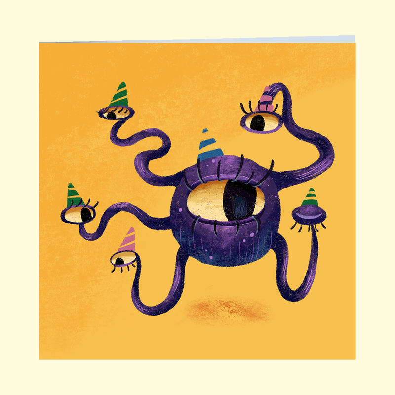 Dungeon Monster Birthday Card - Only-Games