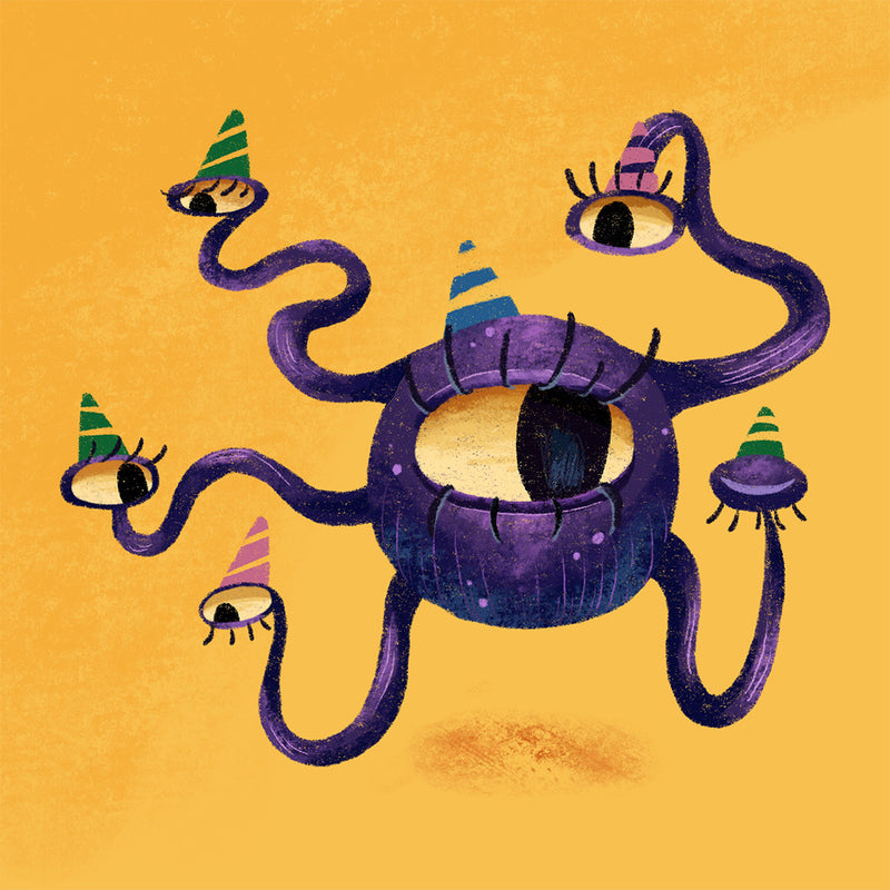 Dungeon Monster Birthday Card - Only-Games