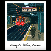 Moorgate Station Mini Art Print - Only-Games