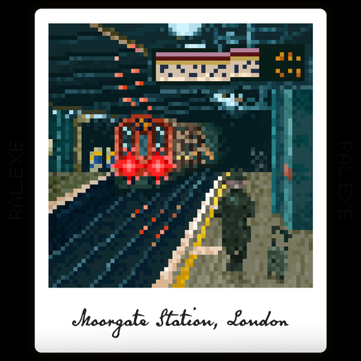 Moorgate Station Mini Art Print - Only-Games
