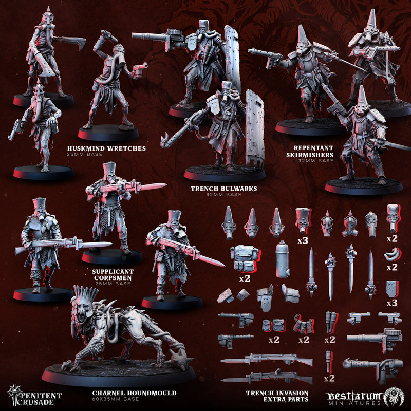 Multipart Heretic Legion | Bestiarum | Trench Crusade DnD Miniatures - Only-Games