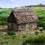 Norman Stone Barn - King and Country - Printable Scenery Terrain Wargaming D&D DnD 10mm 15mm 20mm 25mm 28mm 32mm 40mm 54mm - Only-Games