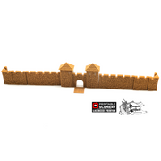Norman Stone Fort Walls - King and Country - Printable Scenery - Only-Games