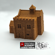 Norman Stone Keep - King and Country - Printable Scenery Terrain Wargaming D&D DnD 10mm 15mm 20mm 25mm 28mm 32mm 40mm 54mm Painted options - Only-Games