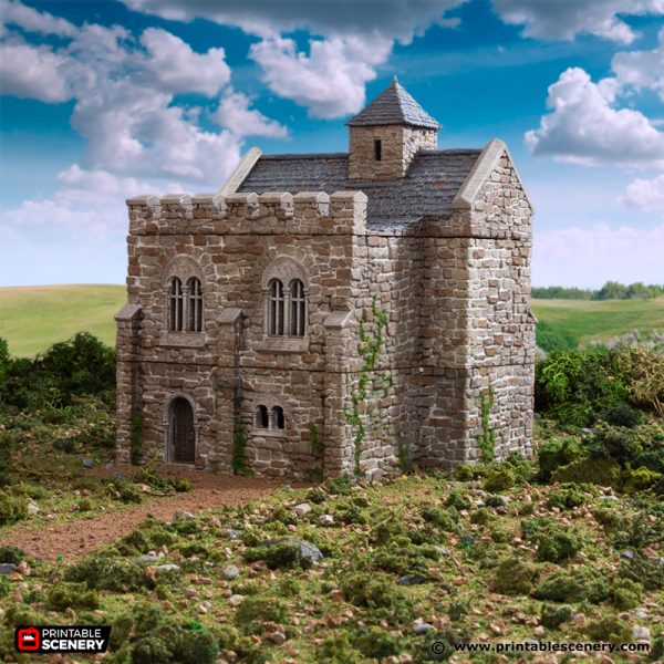 Norman Stone Keep - King and Country - Printable Scenery Terrain Wargaming D&D DnD 10mm 15mm 20mm 25mm 28mm 32mm 40mm 54mm Painted options - Only-Games