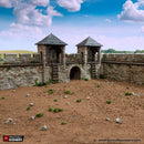 Norman Stone Fort Walls - King and Country - Printable Scenery Terrain Wargaming D&D DnD 10mm 15mm 20mm 25mm 28mm 32mm 40mm 54mm Painted options