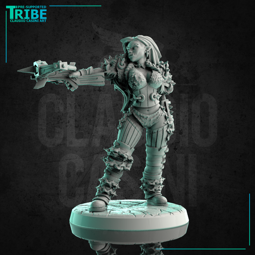(0233) Female orc warrior ranger with a crossbow - Only-Games