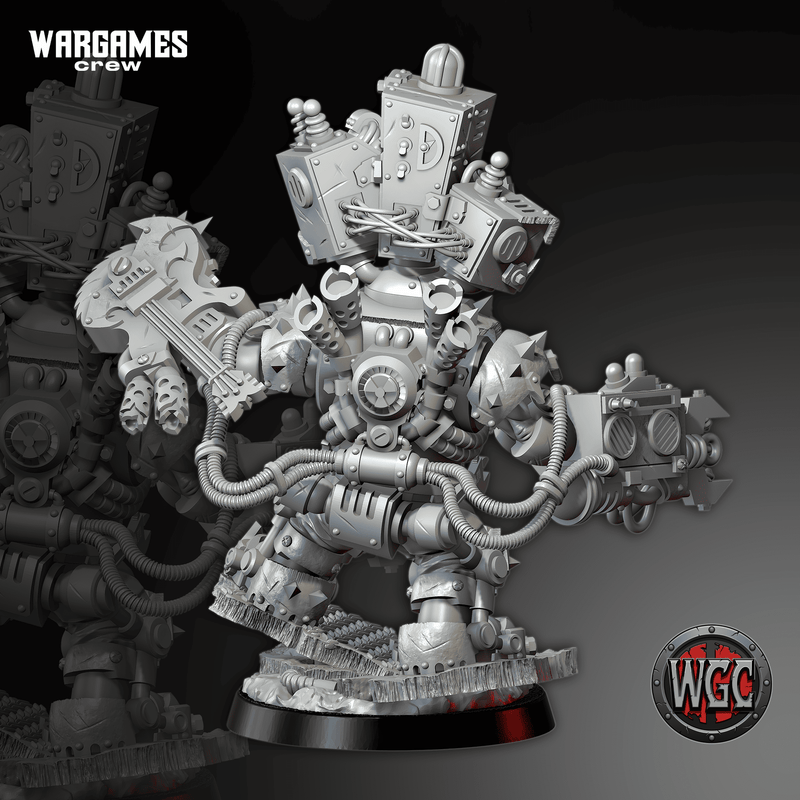 Ork Rockers Mekaniak in Mega Sabatork Armor - Wargames Crew ...
