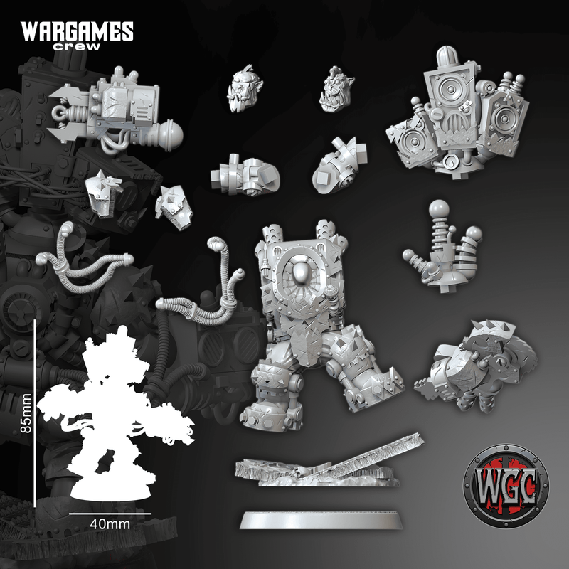 Ork Rockers Mekaniak in Mega Sabatork Armor - Only-Games