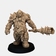 Ogre Crusher Resin Miniature - Spiked Club Option 1 - "The Ogre Wars" - Only-Games