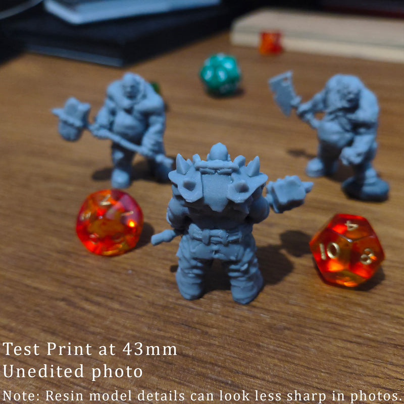 Ogre Crusher Resin Miniature - Two-handed Hammer Option 2 - "The Ogre Wars" - Only-Games