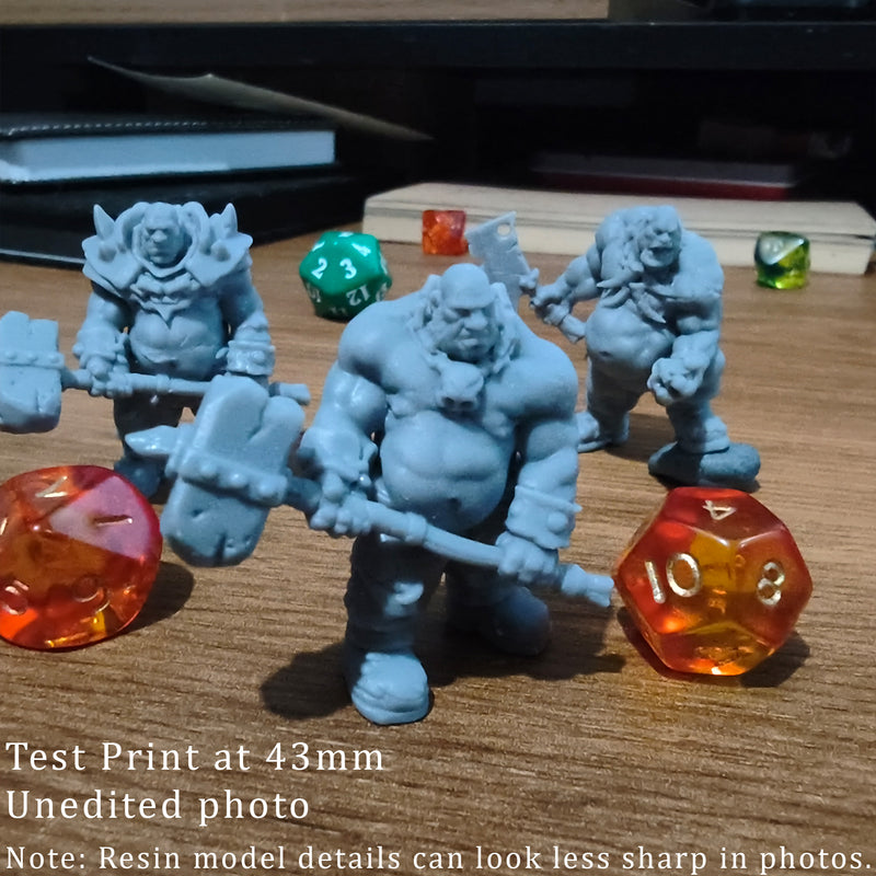 Ogre Crusher Resin Miniature - Two-handed Hammer Option 3 - "The Ogre Wars" - Only-Games