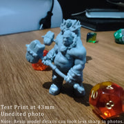 Ogre Crusher Resin Miniature - Two-handed Hammer Option 3 - "The Ogre Wars" - Only-Games