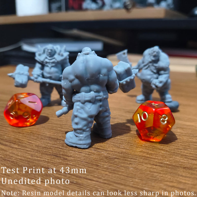 Ogre Crusher Resin Miniature - Two-handed Hammer Option 3 - "The Ogre Wars" - Only-Games