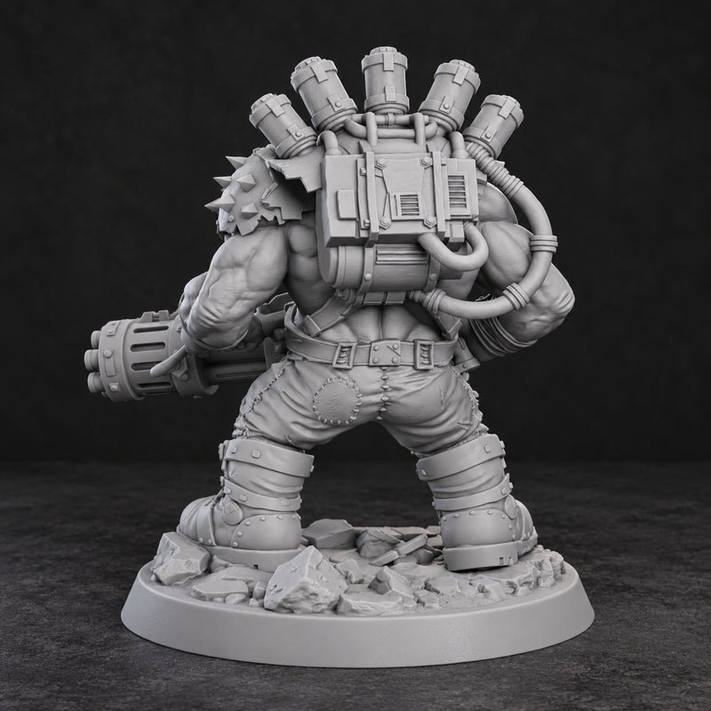 Rukk Ammochug – Iron Grin Mob Ork Miniature