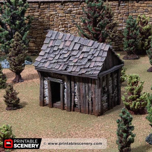 Osberts Shanty - Kingdoms of Throne and Ash - Printable Scenery - Terrain, Wargaming, D&D, DnD - Only-Games