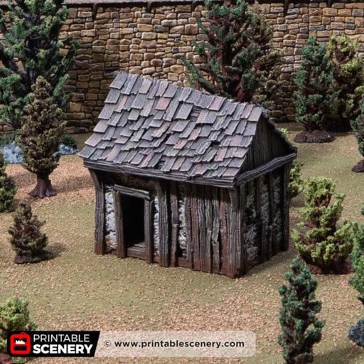 Osberts Shanty - Kingdoms of Throne and Ash - Printable Scenery - Terrain, Wargaming, D&D, DnD - Only-Games