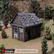 Osberts Shanty - Kingdoms of Throne and Ash - Printable Scenery - Terrain, Wargaming, D&D, DnD - Only-Games