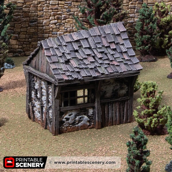 Osberts Shanty - Kingdoms of Throne and Ash - Printable Scenery - Terrain, Wargaming, D&D, DnD - Only-Games