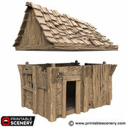 Osberts Shanty - Kingdoms of Throne and Ash - Printable Scenery - Terrain, Wargaming, D&D, DnD - Only-Games