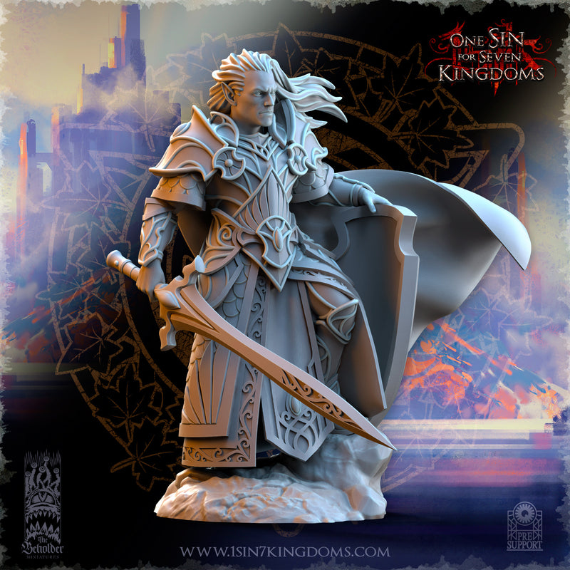 Polomhir, Silvermoor Elves Commander with Sword