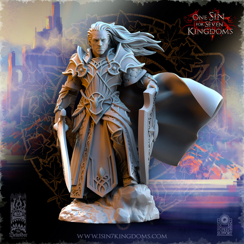Polomhir, Silvermoor Elves Commander with Sword