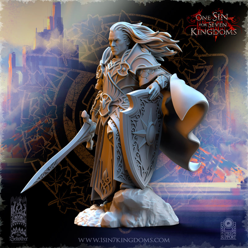 Polomhir, Silvermoor Elves Commander with Sword