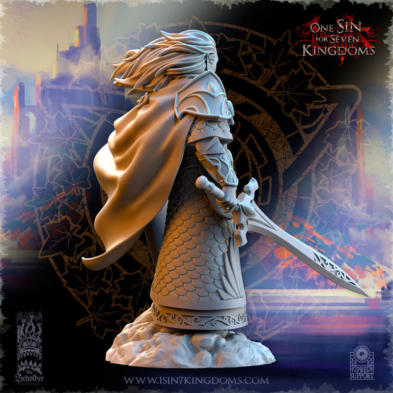 Polomhir, Silvermoor Elves Commander with Sword