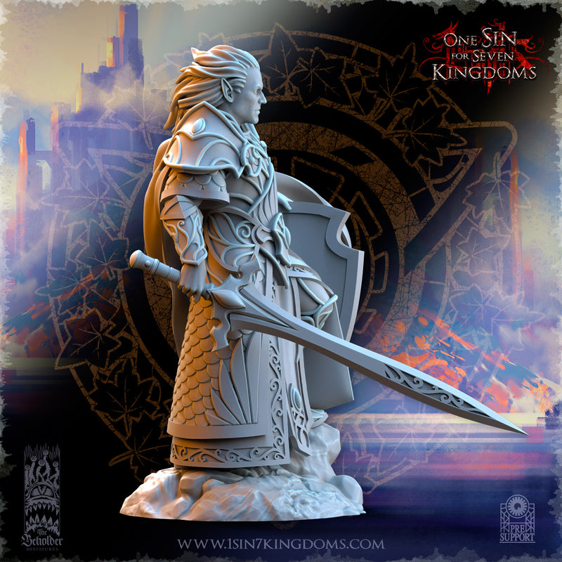 Polomhir, Silvermoor Elves Commander with Sword