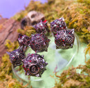 The Executioner’s Throw | Caltrops Splatter Metal Dice