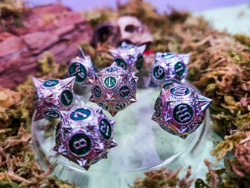 Shards of Eclipse | Metal Caltrops Dice Set - Only-Games