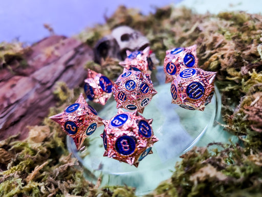 Thorns of the Blue Rose | Metal Caltrop Dice Set - Only-Games