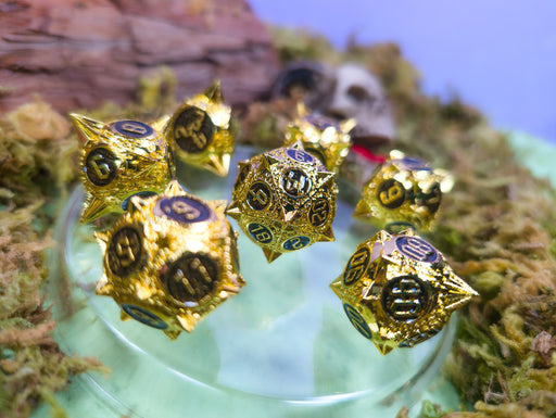 Divine Judgement | Caltrops Metal Dice Set - Only-Games
