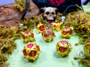 Radiant Reckoning | Caltrop Metal Dice Set