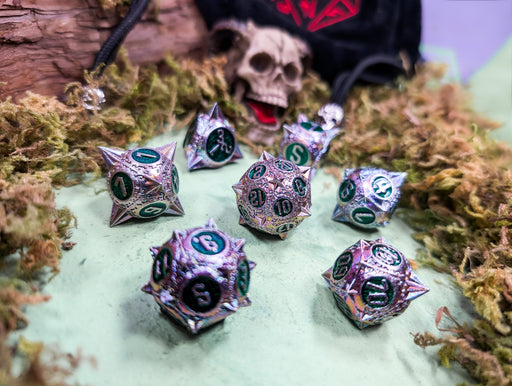 Shards of Eclipse | Metal Caltrops Dice Set - Only-Games