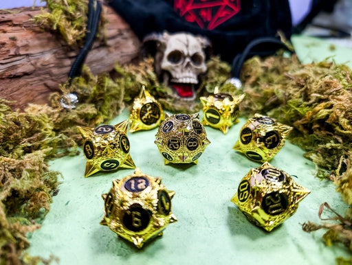 Divine Judgement | Caltrops Metal Dice Set - Only-Games